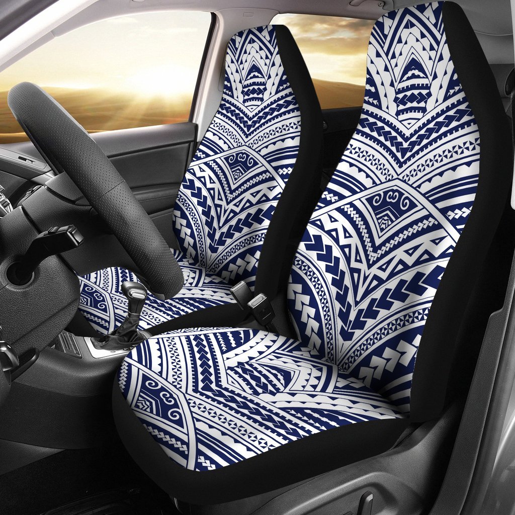 MAORI TATTOO PATTERN PRINT CAR SEAT COVER UNIVERSAL FIT-grizzshop