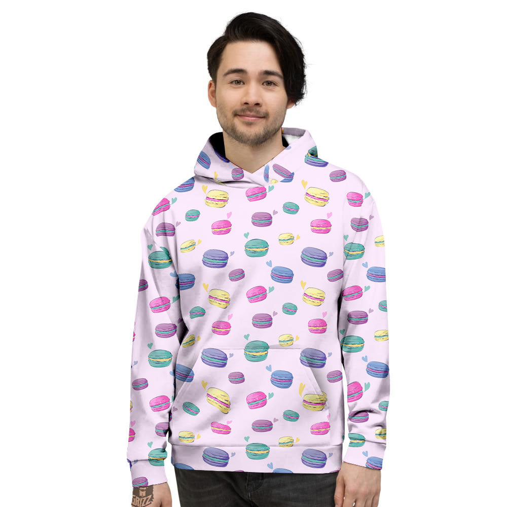 Macaron Colorful Print Pattern Men's Hoodie-grizzshop