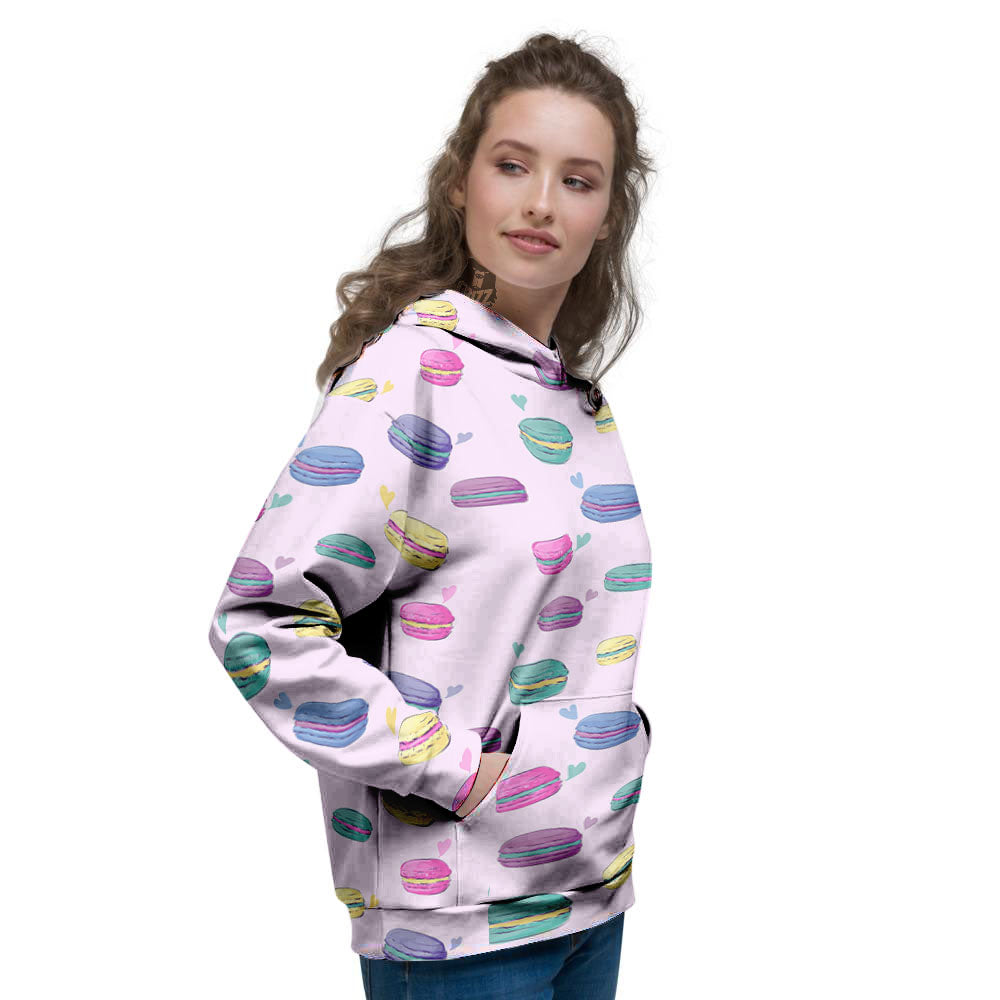 Macaron Colorful Print Pattern Women's Hoodie-grizzshop