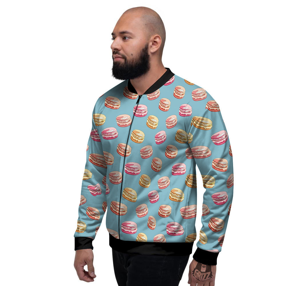 Macaron Cute Print Pattern Men's Bomber Jacket-grizzshop