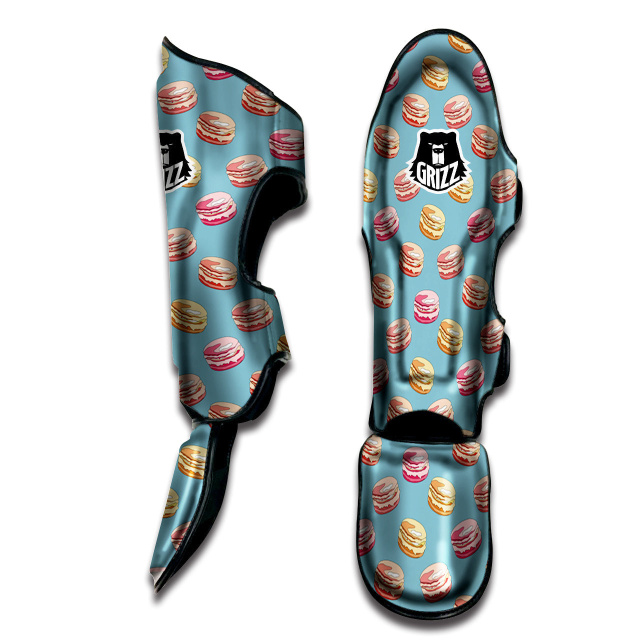 Macaron Cute Print Pattern Muay Thai Shin Guards-grizzshop