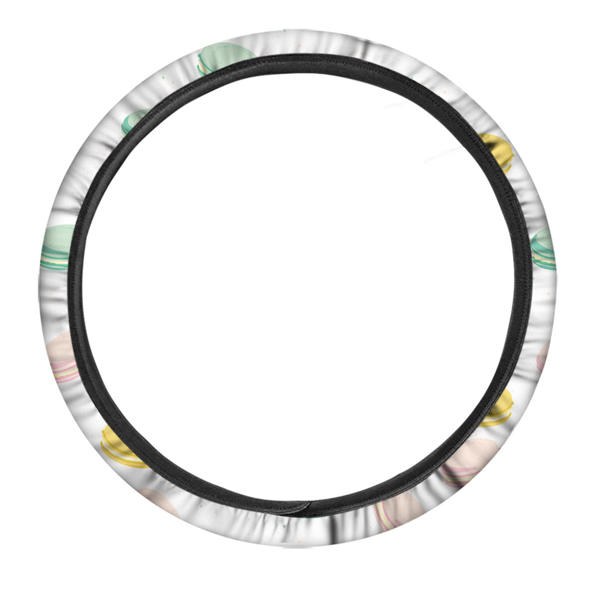 Macaron Pastel Print Pattern Car Steering Wheel Cover-grizzshop