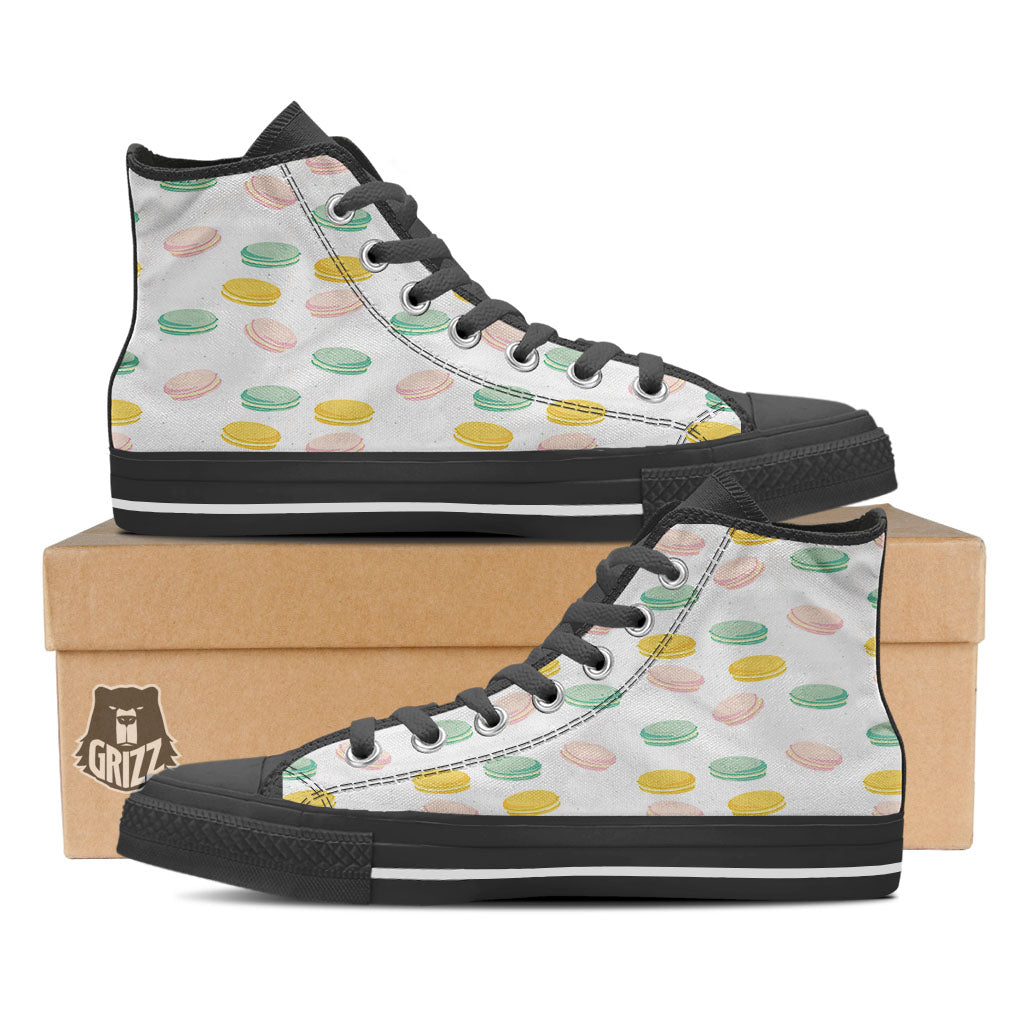 Macaron Pastel Print Pattern High Top Shoes-grizzshop