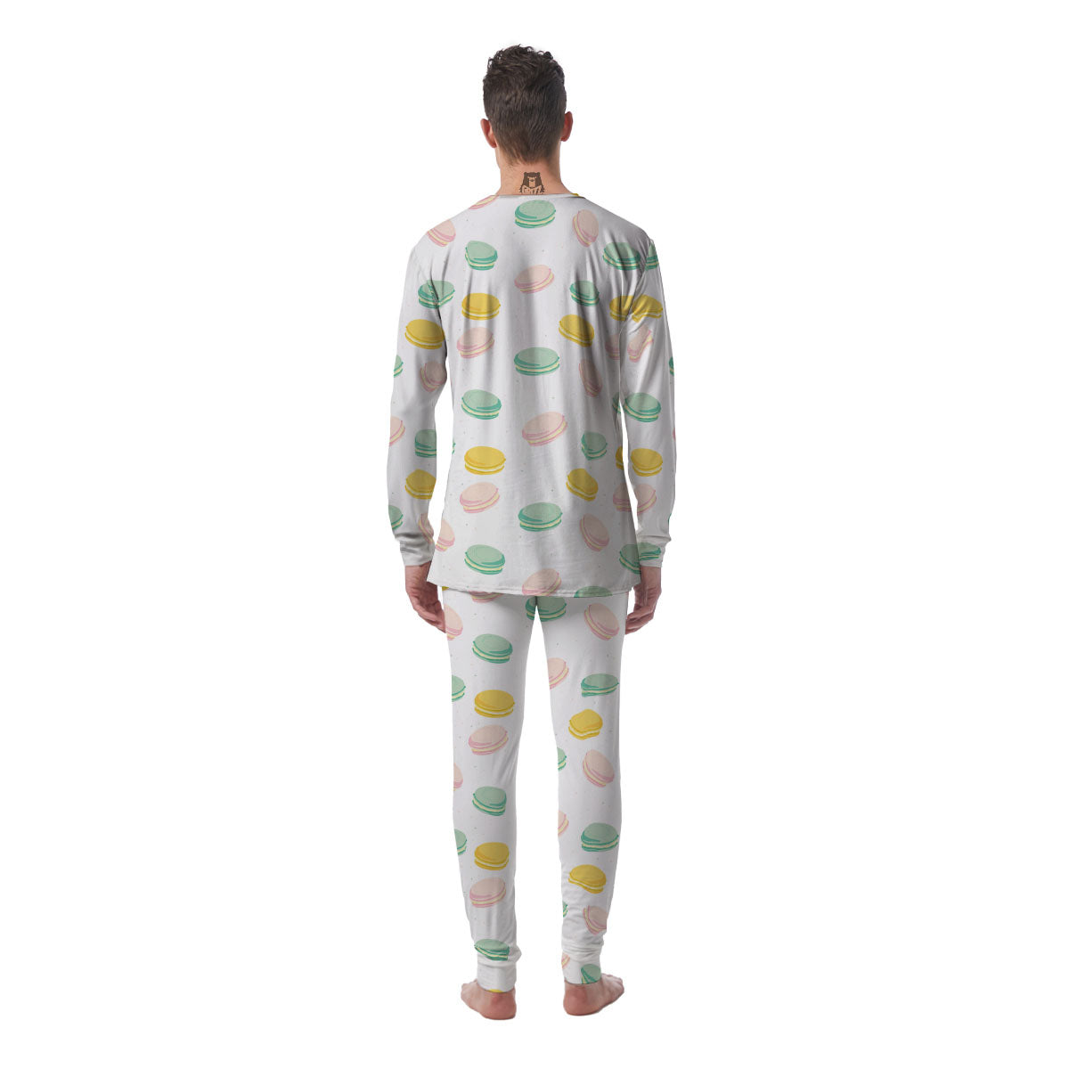 Macaron Pastel Print Pattern Men's Pajamas-grizzshop