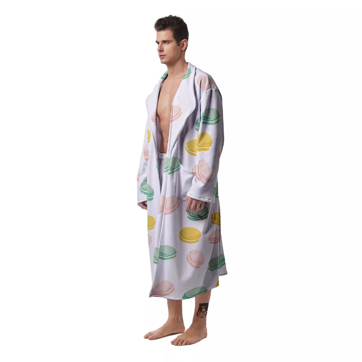 Macaron Pastel Print Pattern Men's Robe-grizzshop