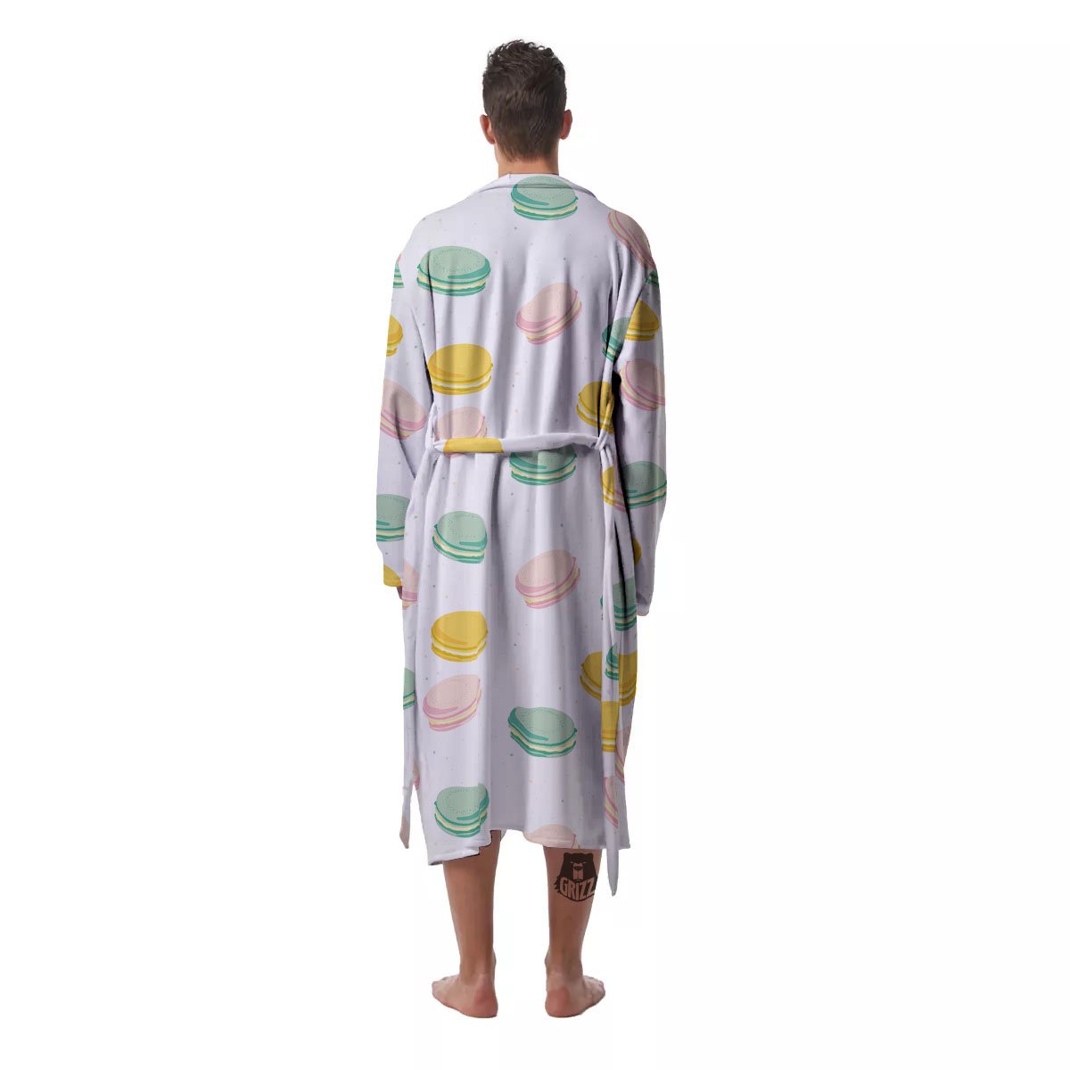 Macaron Pastel Print Pattern Men's Robe-grizzshop