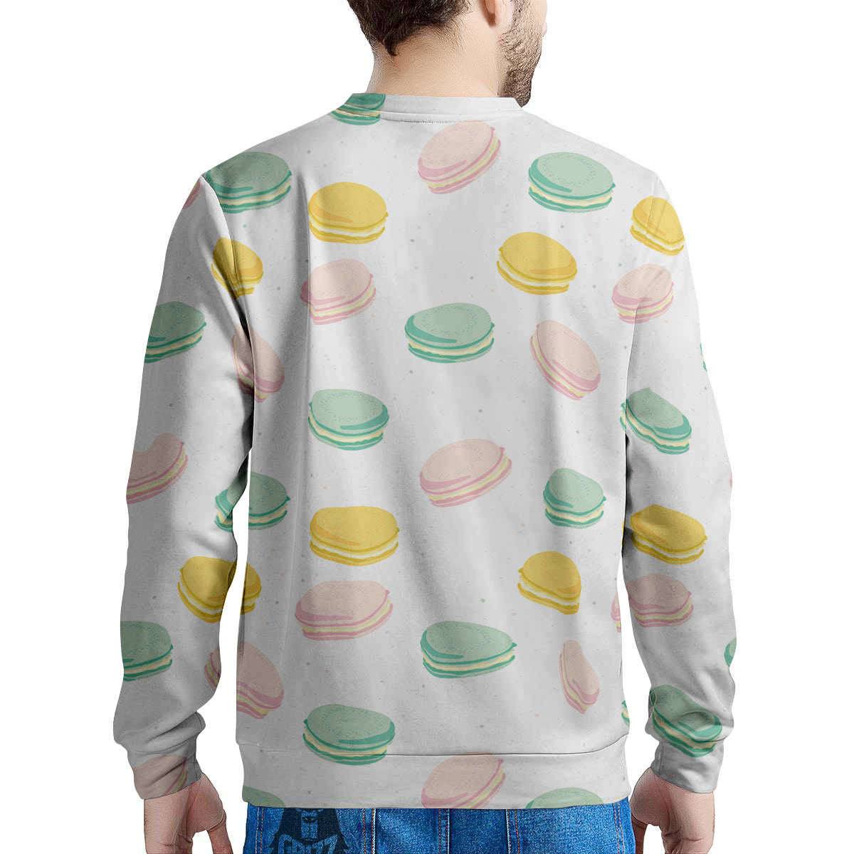 Macaron Pastel Print Pattern Men's Sweatshirt-grizzshop