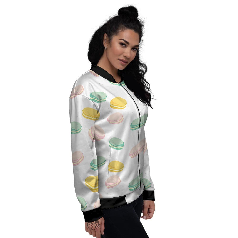 Macaron Pastel Print Pattern Women's Bomber Jacket-grizzshop