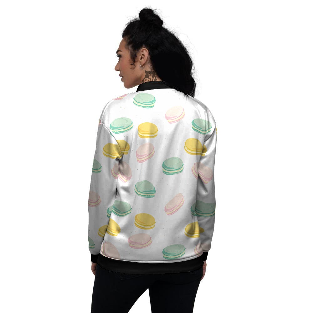 Macaron Pastel Print Pattern Women's Bomber Jacket-grizzshop