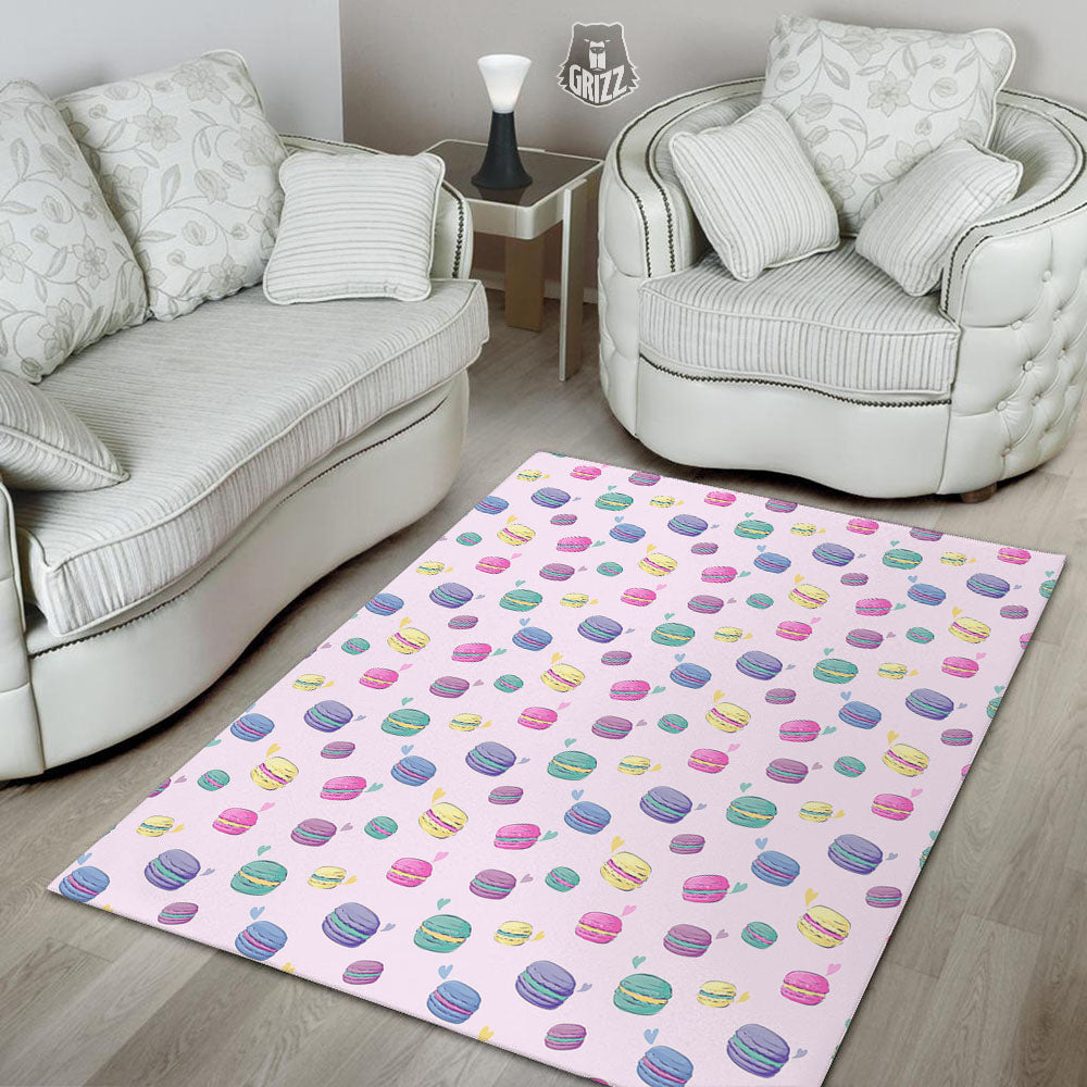 Macaron Print Pattern Floor Mat-grizzshop