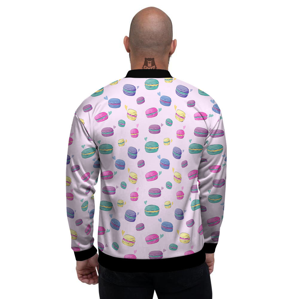 Macaron Print Pattern Men's Bomber Jacket-grizzshop