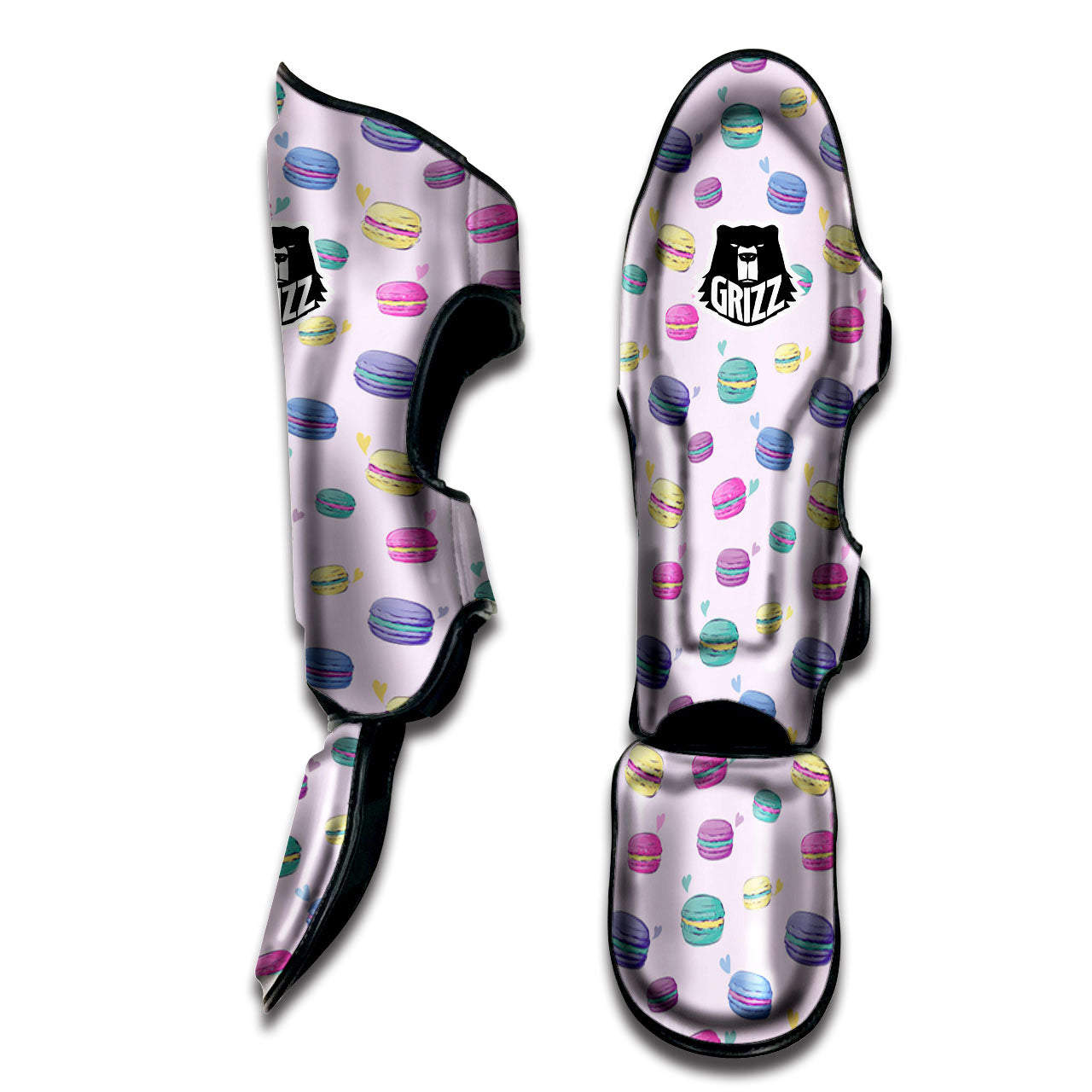 Macaron Print Pattern Muay Thai Shin Guards-grizzshop