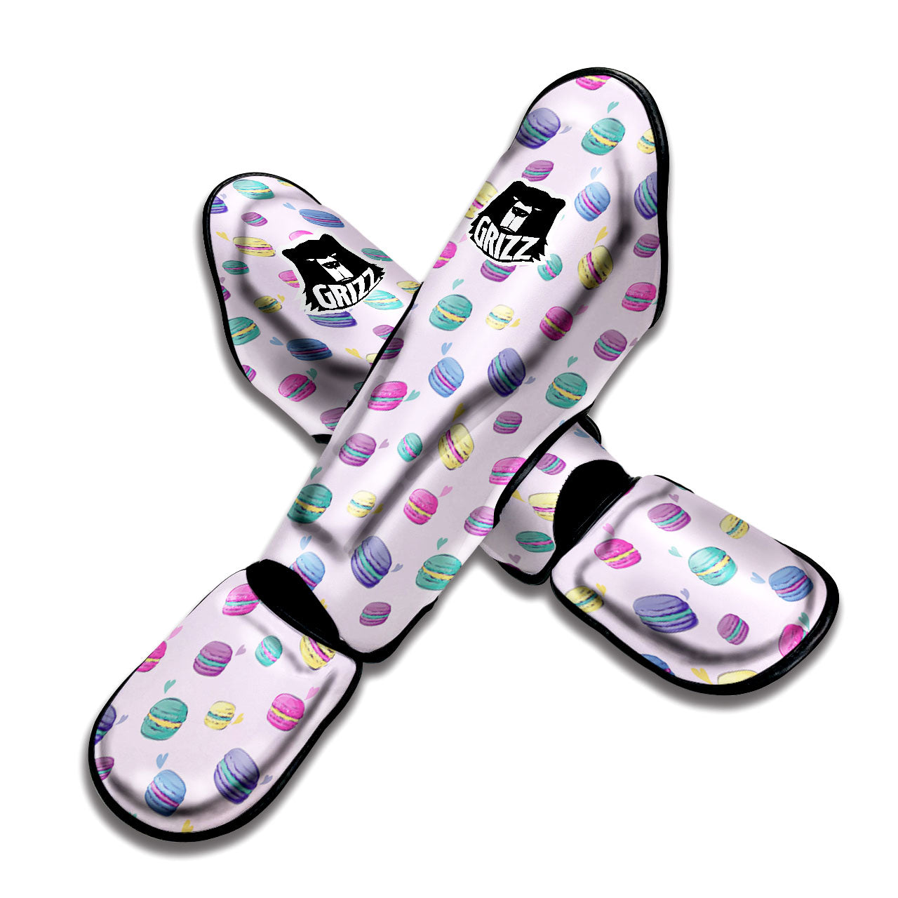 Macaron Print Pattern Muay Thai Shin Guards-grizzshop