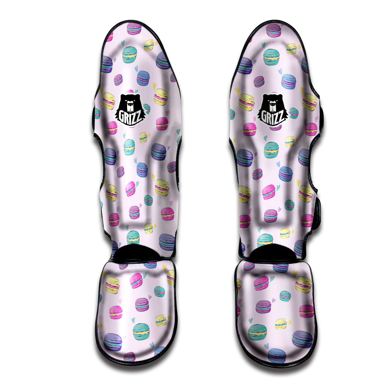 Macaron Print Pattern Muay Thai Shin Guards-grizzshop