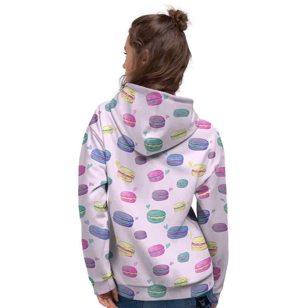 Macaron Print Pattern Women's Hoodie-grizzshop