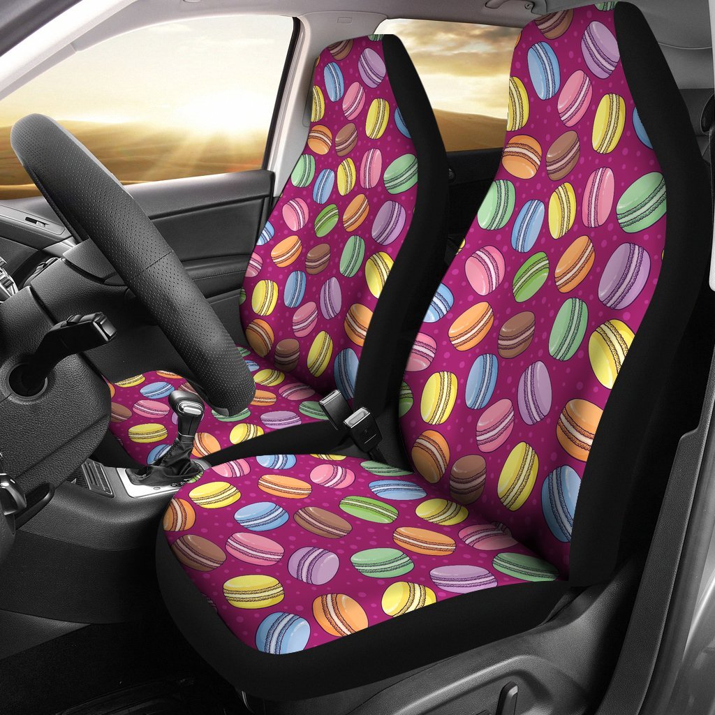 Macaron Sweet Print Pattern Universal Fit Car Seat Cover-grizzshop