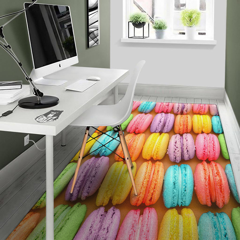 Macarons Colorful Print Floor Mat-grizzshop