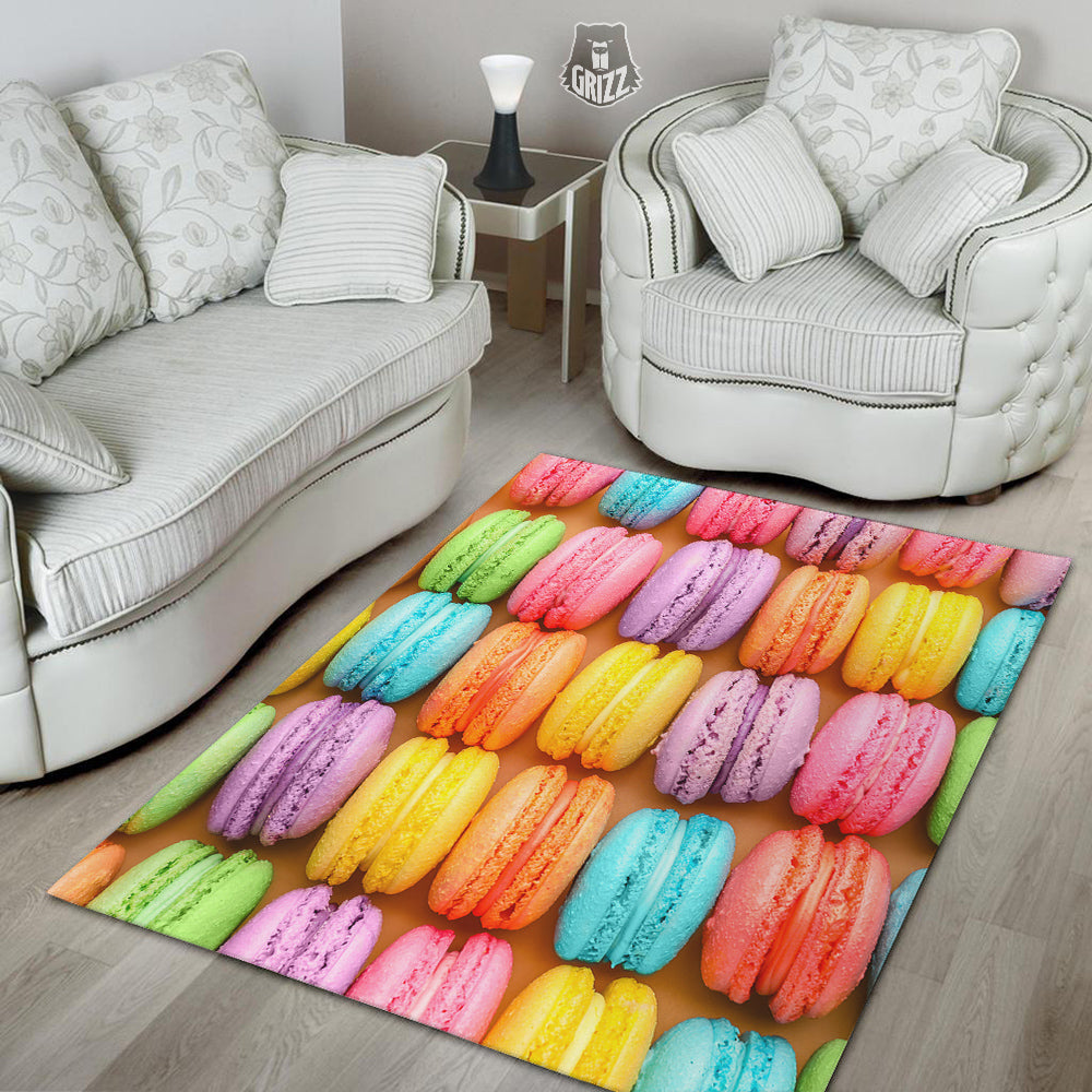 Macarons Colorful Print Floor Mat-grizzshop