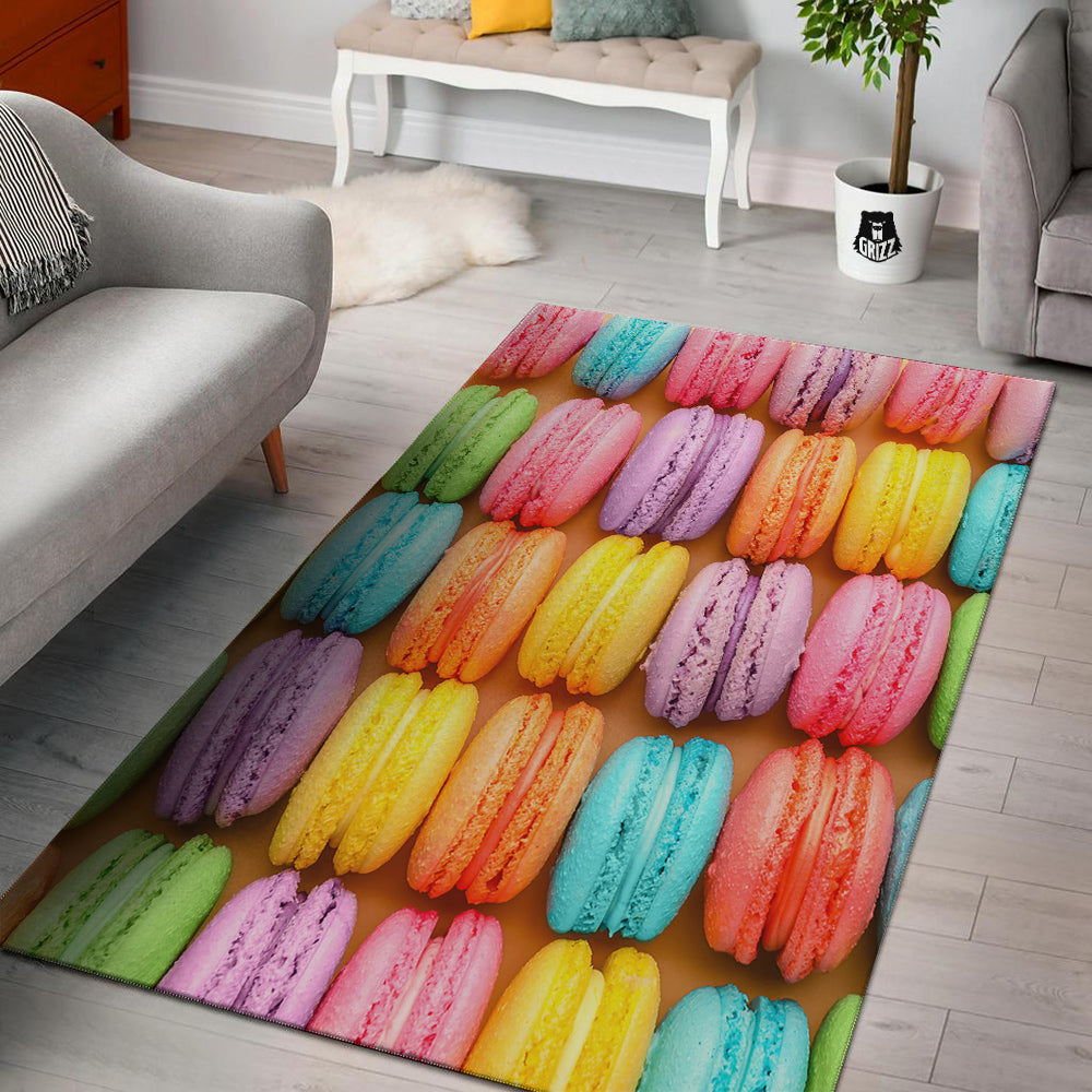 Macarons Colorful Print Floor Mat-grizzshop