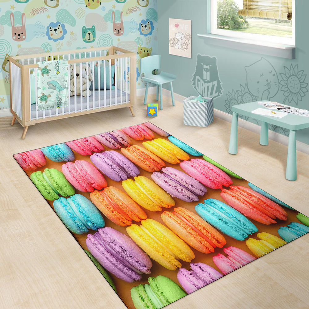 Macarons Colorful Print Floor Mat-grizzshop