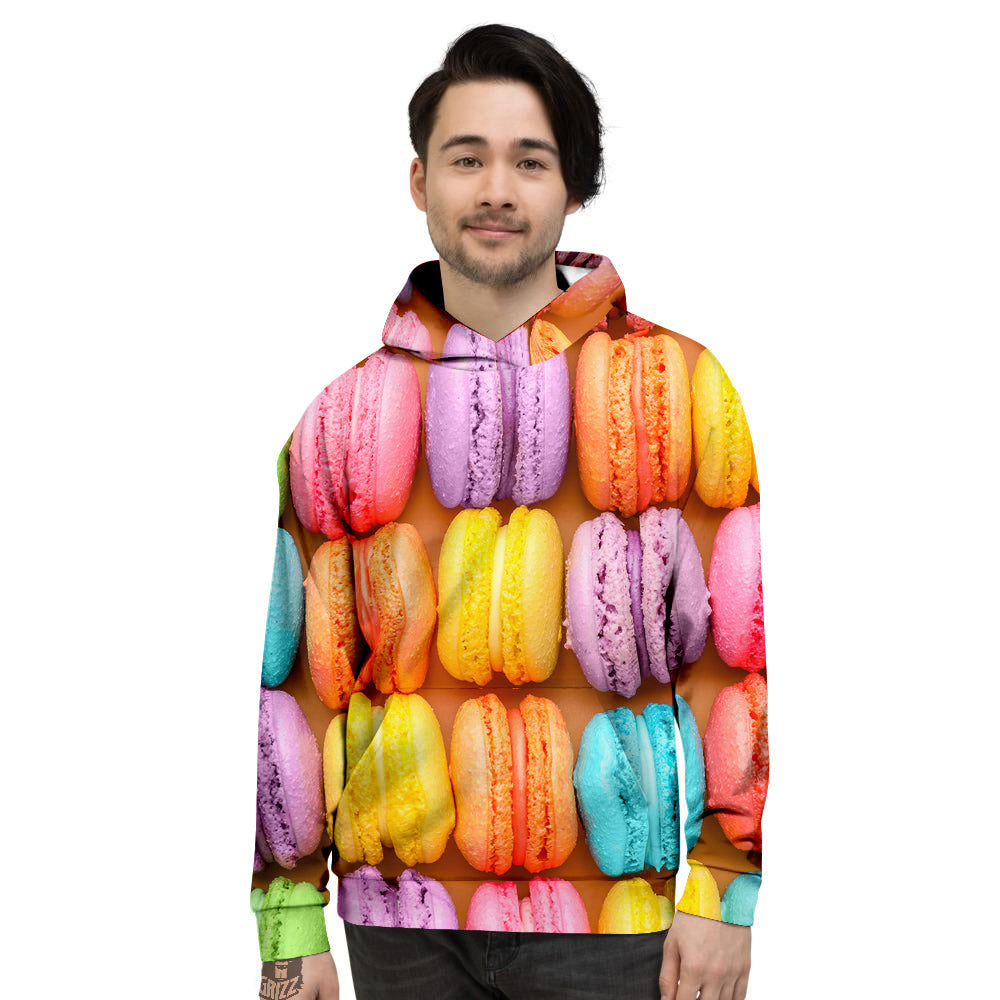 Macarons Colorful Print Men's Hoodie-grizzshop