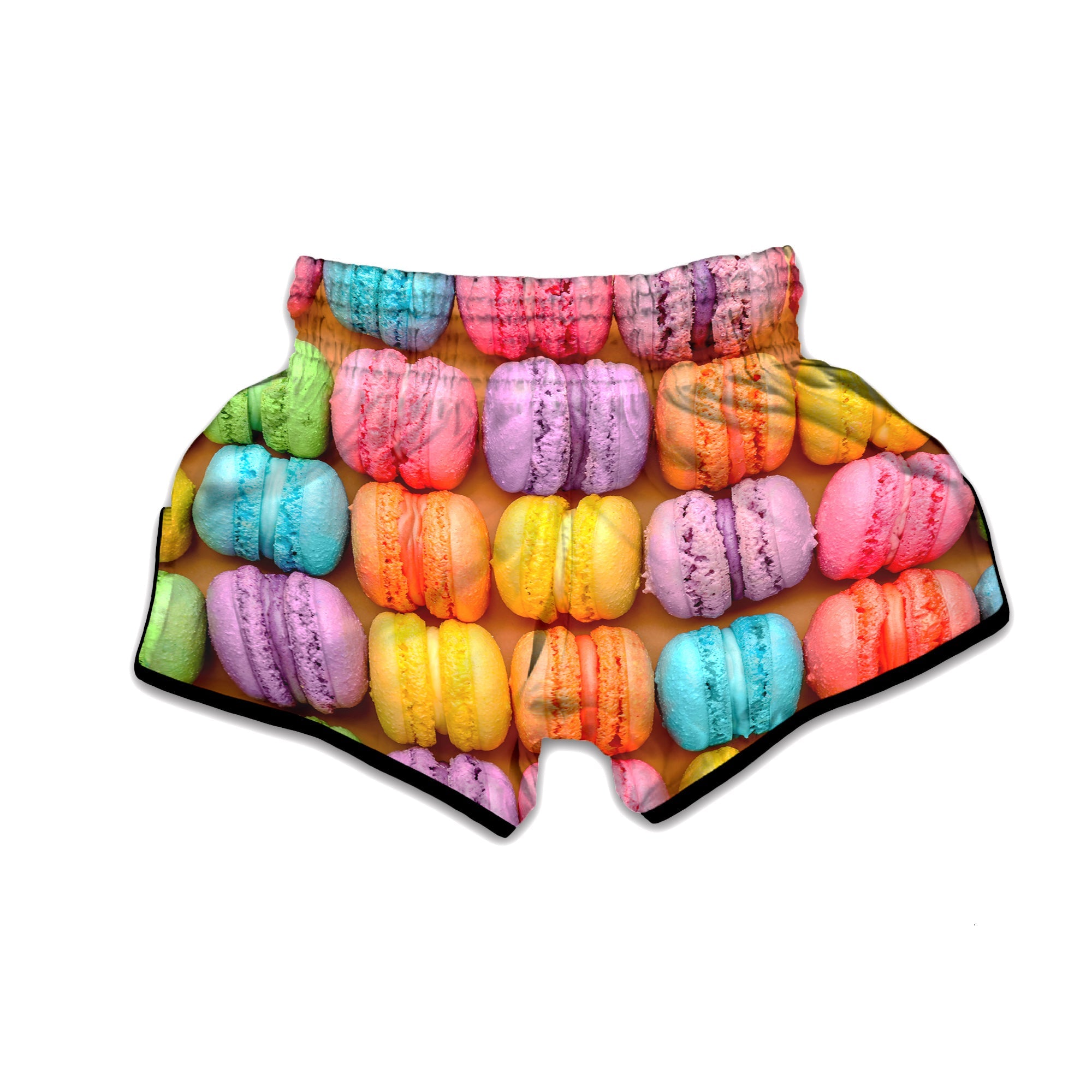 Macarons Colorful Print Muay Thai Boxing Shorts-grizzshop