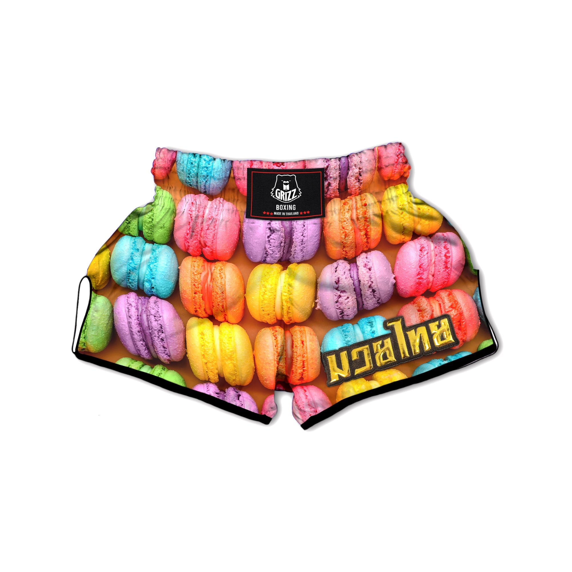 Macarons Colorful Print Muay Thai Boxing Shorts-grizzshop