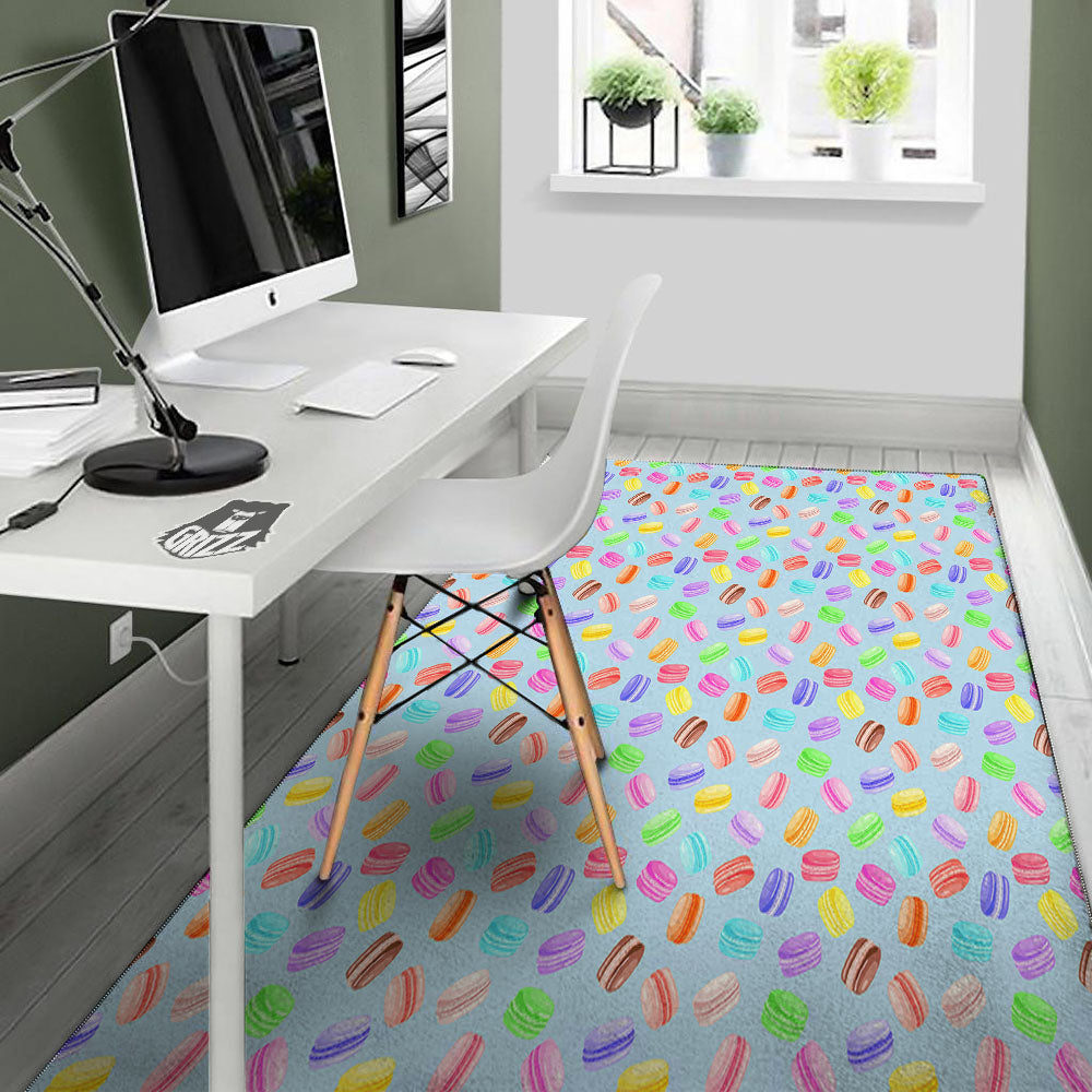 Macarons Colorful Print Pattern Floor Mat-grizzshop