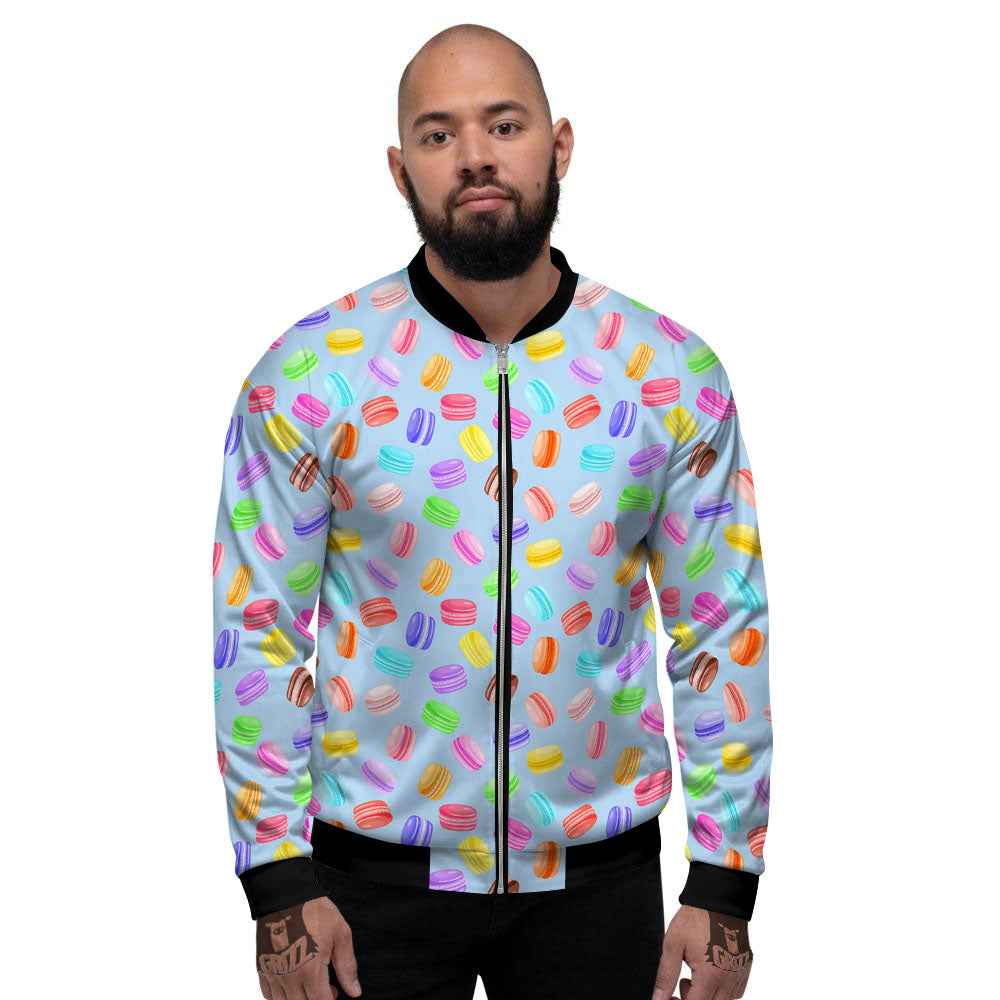 Macarons Colorful Print Pattern Men's Bomber Jacket-grizzshop