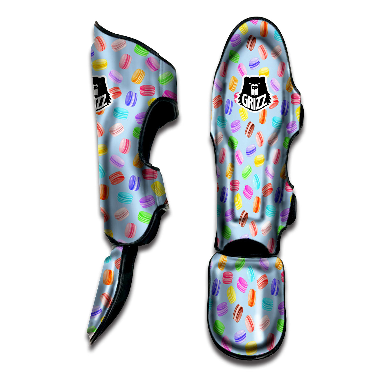 Macarons Colorful Print Pattern Muay Thai Shin Guards-grizzshop