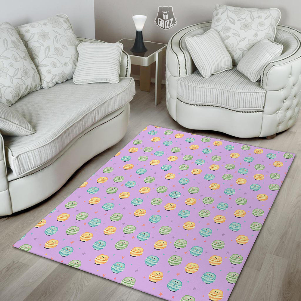 Macarons Cute Print Pattern Floor Mat-grizzshop
