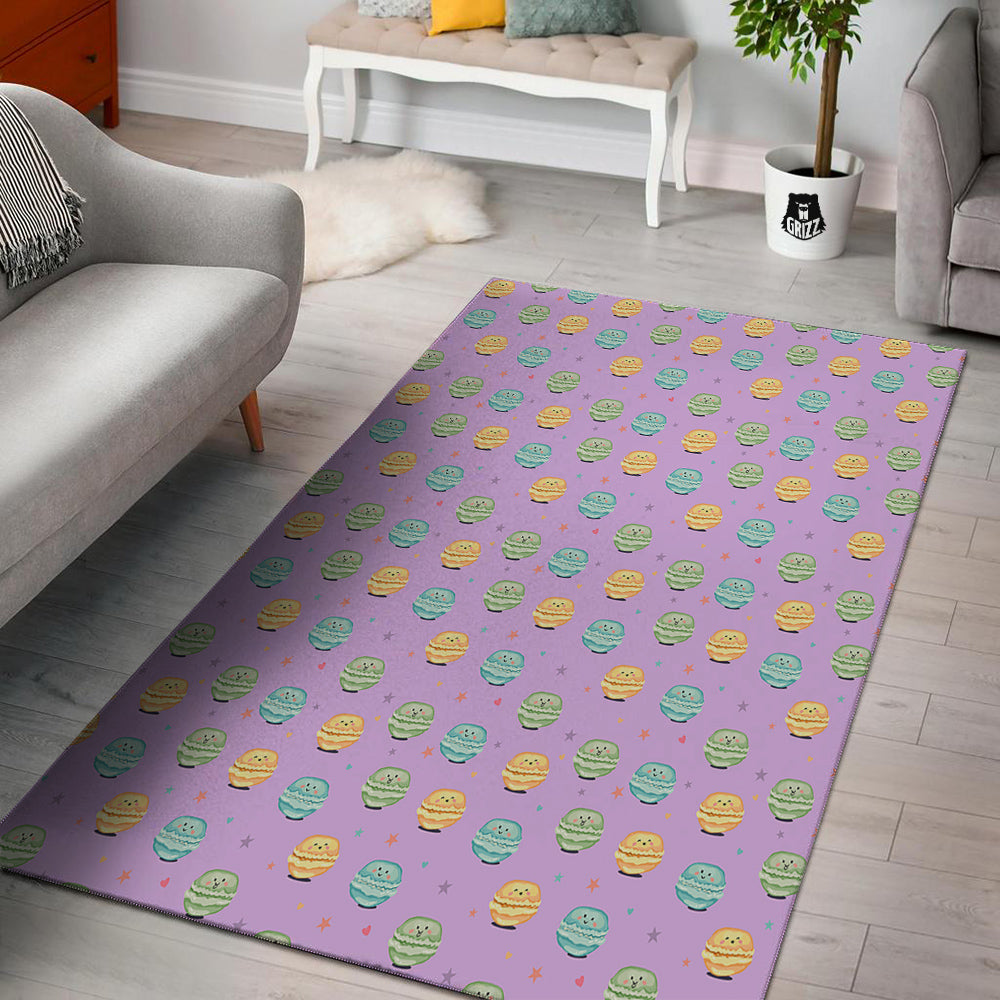Macarons Cute Print Pattern Floor Mat-grizzshop