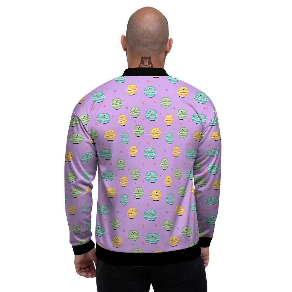 Macarons Cute Print Pattern Men's Bomber Jacket-grizzshop
