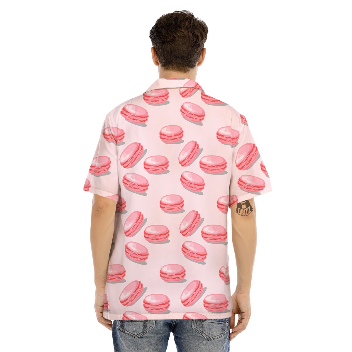 Macarons Sweet Print Pattern Men's Hawaiian Shirt-grizzshop