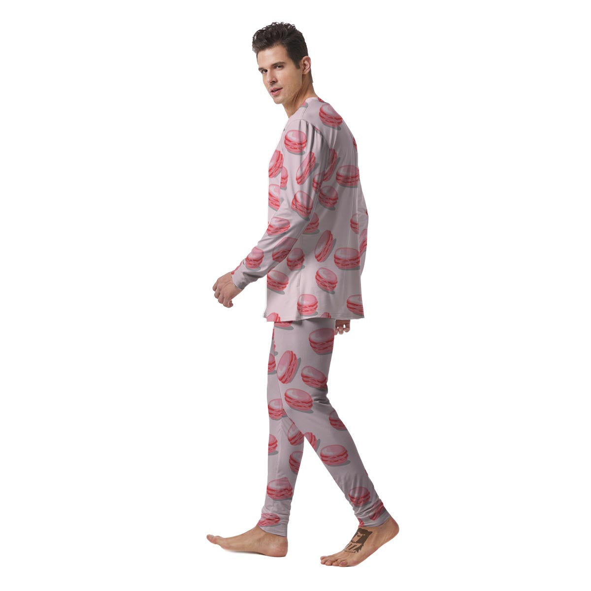 Macarons Sweet Print Pattern Men's Pajamas-grizzshop