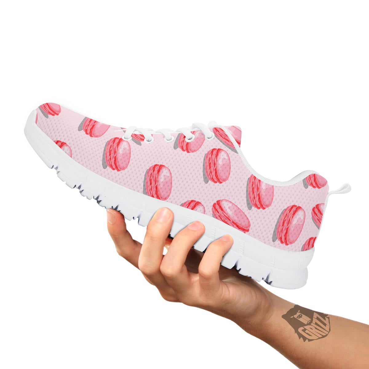 Macarons Sweet Print Pattern White Sneaker-grizzshop