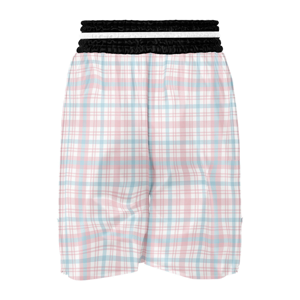Madras Pastel Print Pattern Boxing Shorts-grizzshop