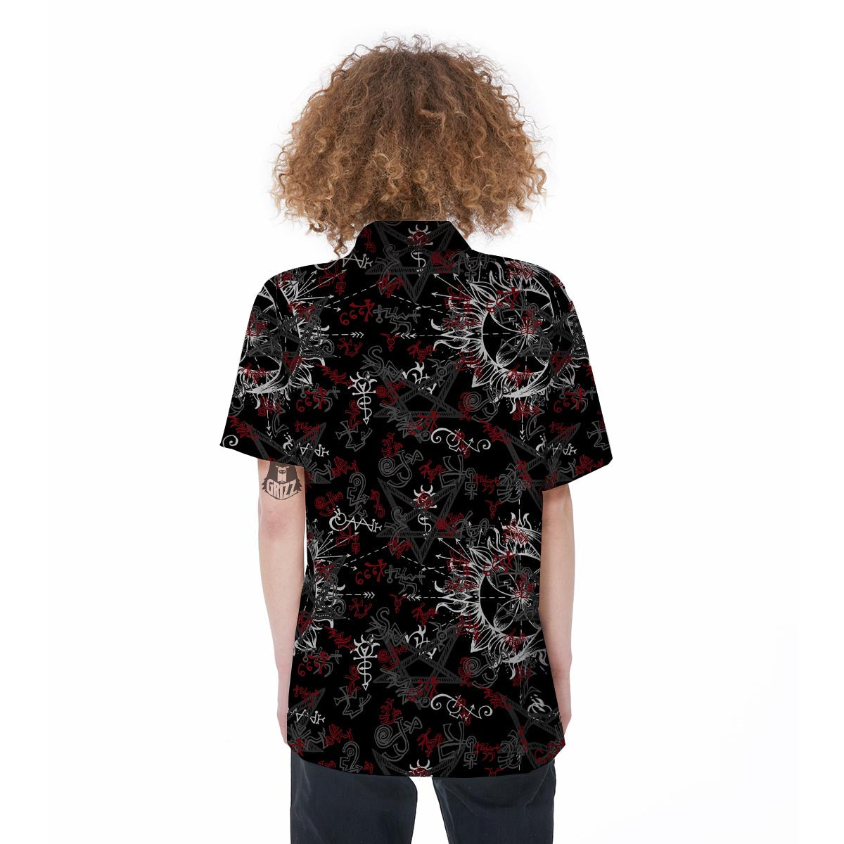 Magic Gothic Witch Women's Short Sleeve Shirts-grizzshop