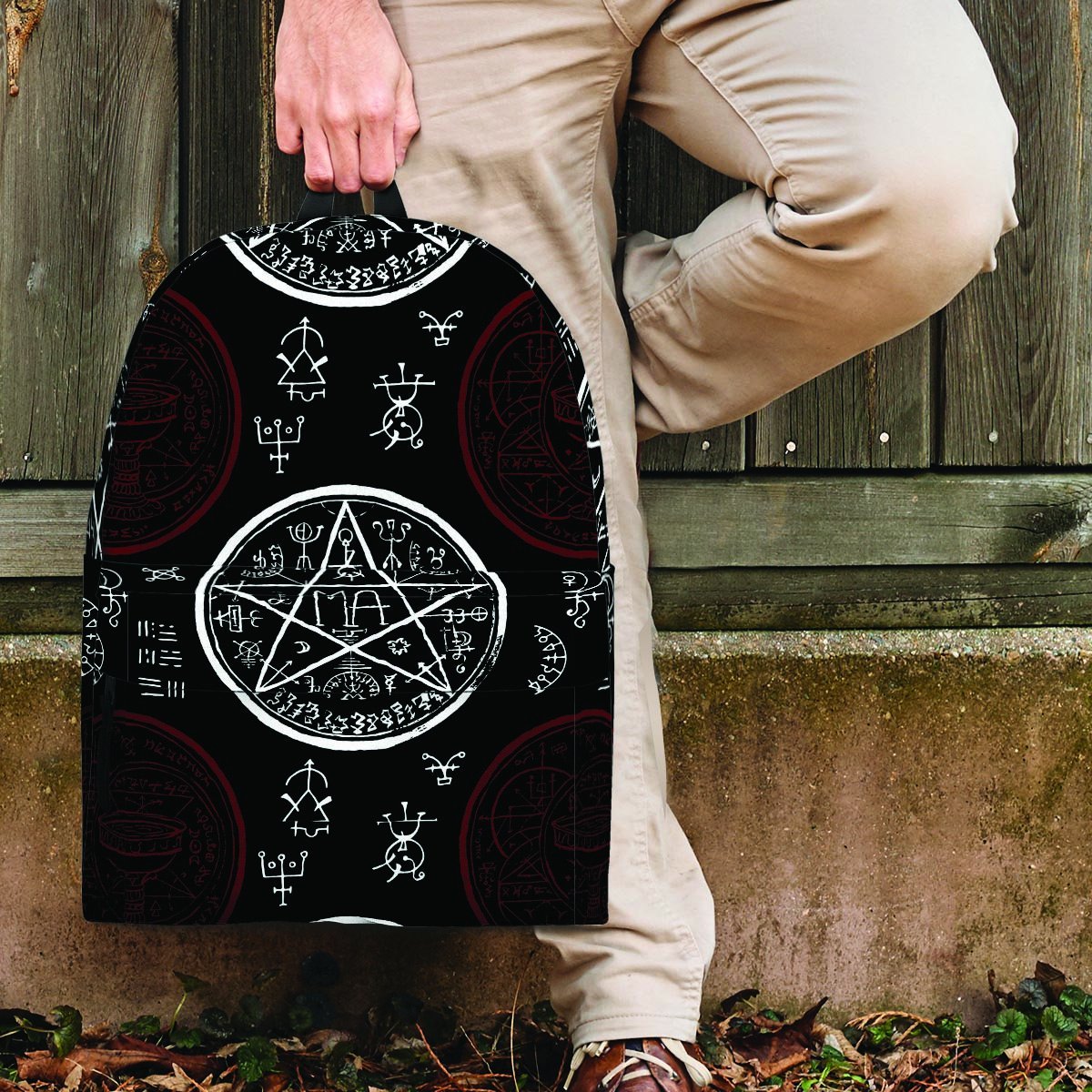 Magic Pentagram Gothic Witch Backpack-grizzshop
