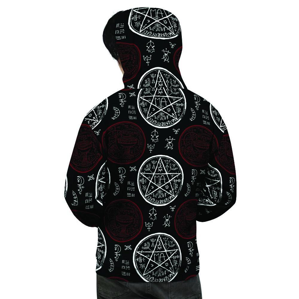 Magic Pentagram Gothic Witch Men's Hoodie-grizzshop