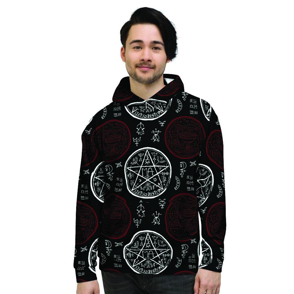 Magic Pentagram Gothic Witch Men's Hoodie-grizzshop