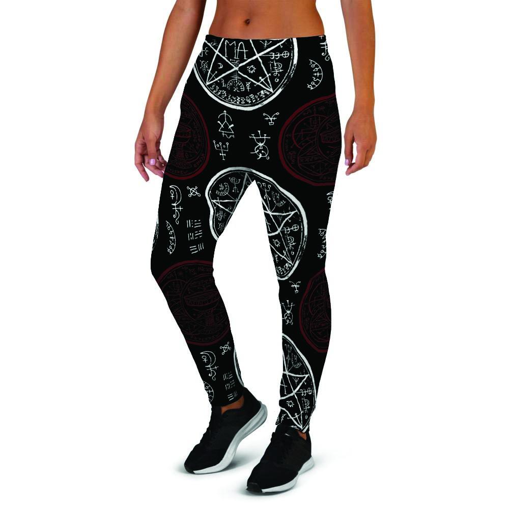 Magic Pentagram Gothic Witch Women's Joggers-grizzshop