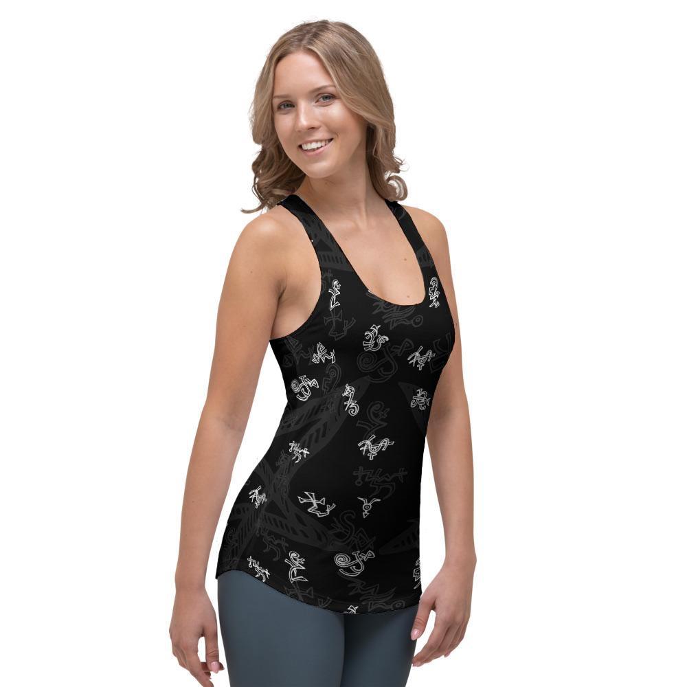 Magic Symbol Gothic Witch Women's Racerback Tank Top-grizzshop