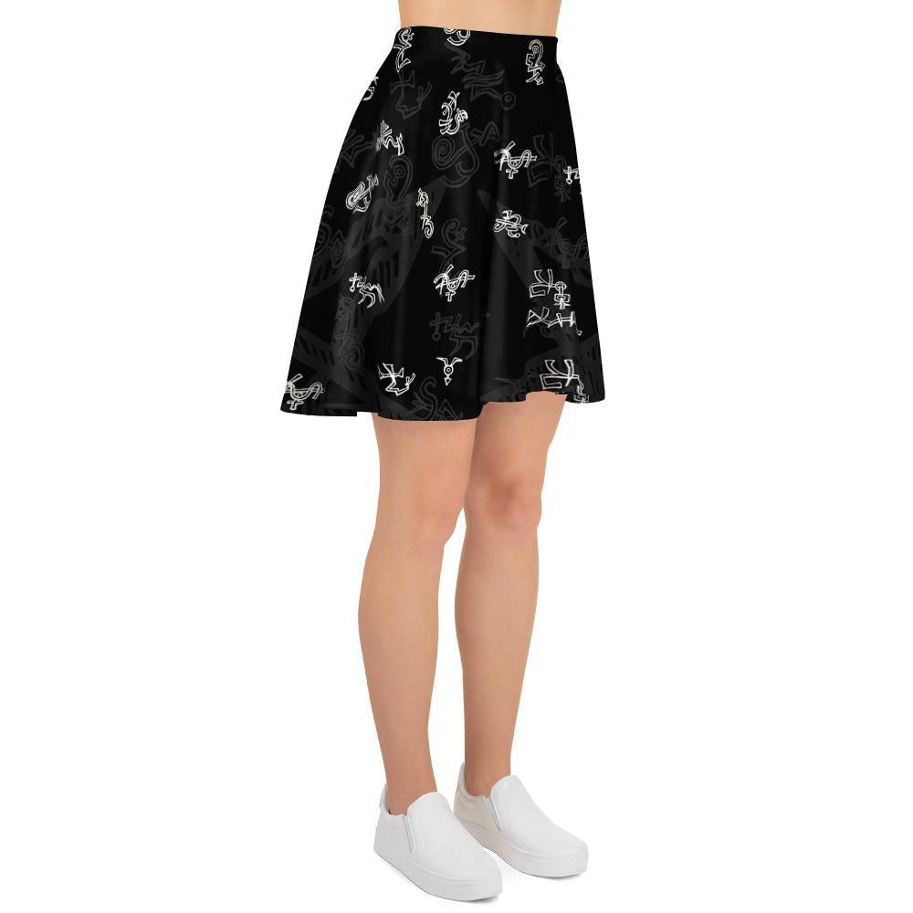 Magic Symbol Gothic Witch Women's Skirt-grizzshop