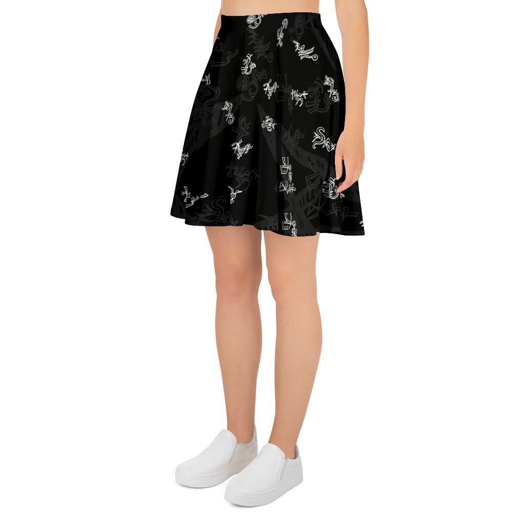 Magic Symbol Gothic Witch Women's Skirt-grizzshop