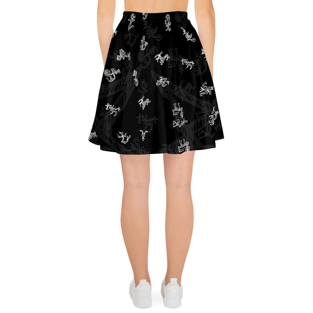 Magic Symbol Gothic Witch Women's Skirt-grizzshop