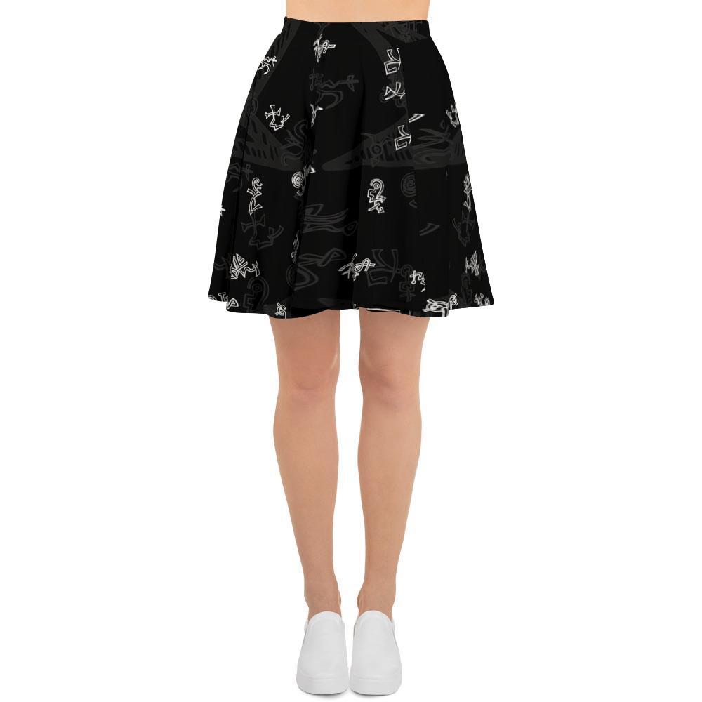 Magic Symbol Gothic Witch Women's Skirt-grizzshop