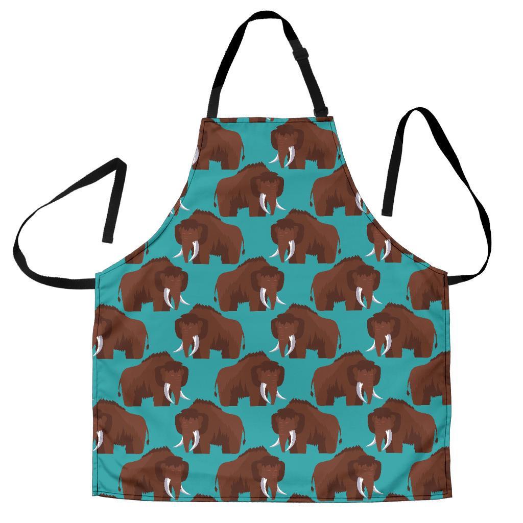 Mammoth Blue Pattern Print Men's Apron-grizzshop