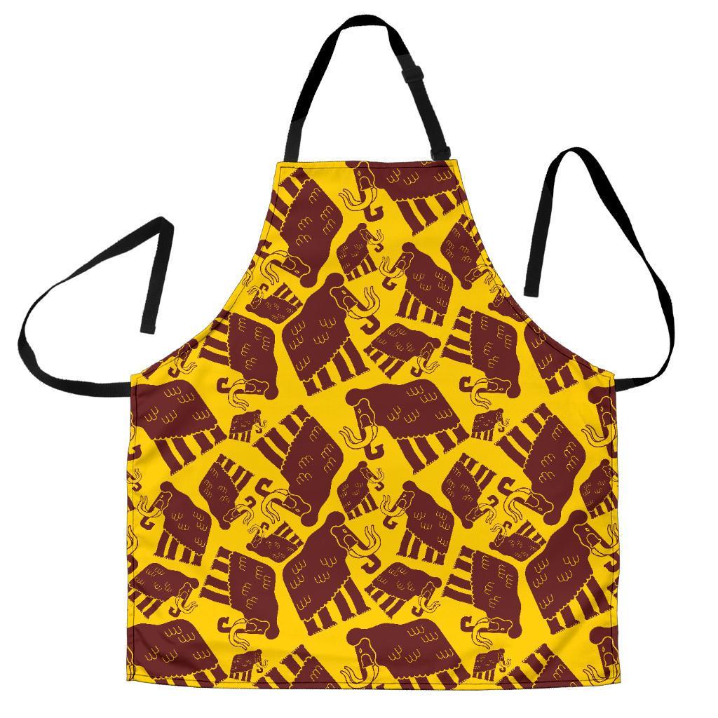 Mammoth Pattern Print Men's Apron-grizzshop