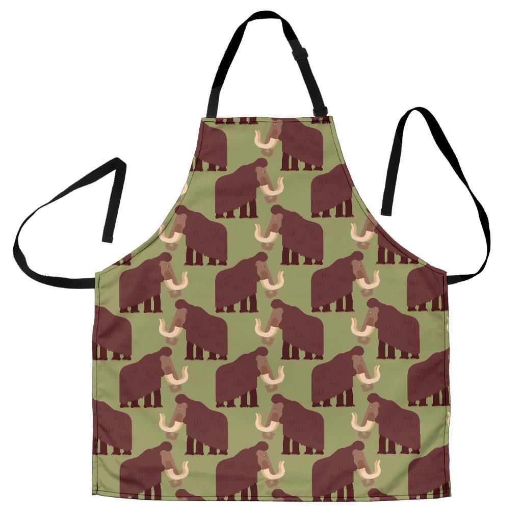 Mammoth Print Pattern Men's Apron-grizzshop